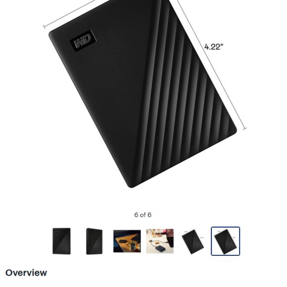 New Western Digital 4TB My Passport Portable Hard Drive USB 3.0 - Picture 1 of 10